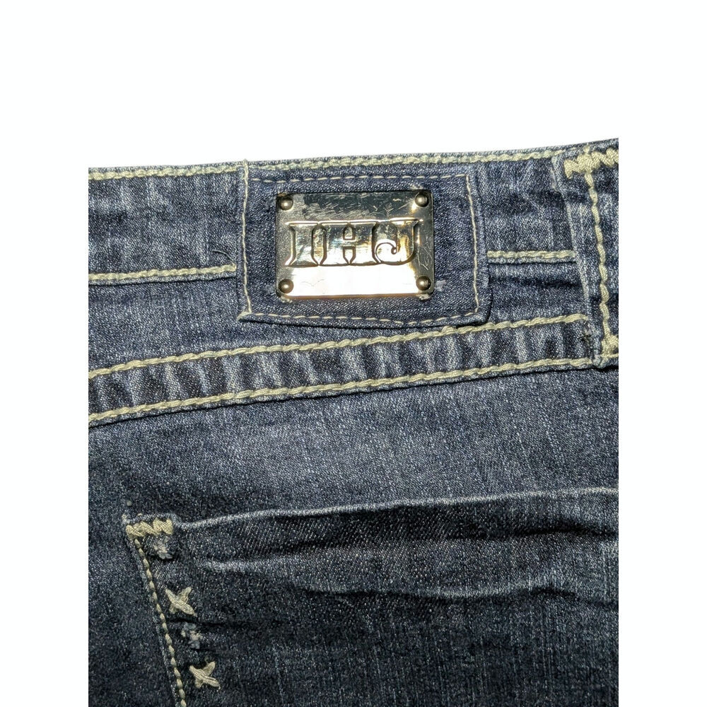 Iron Horse Jeans Size 8 Women's Cross Stitch Pockets Thick Stitch Bootcut Y2K - Picture 12 of 13